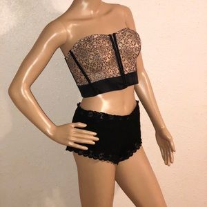 Victoria’s Secret Strapless Bustier Sheer Lace